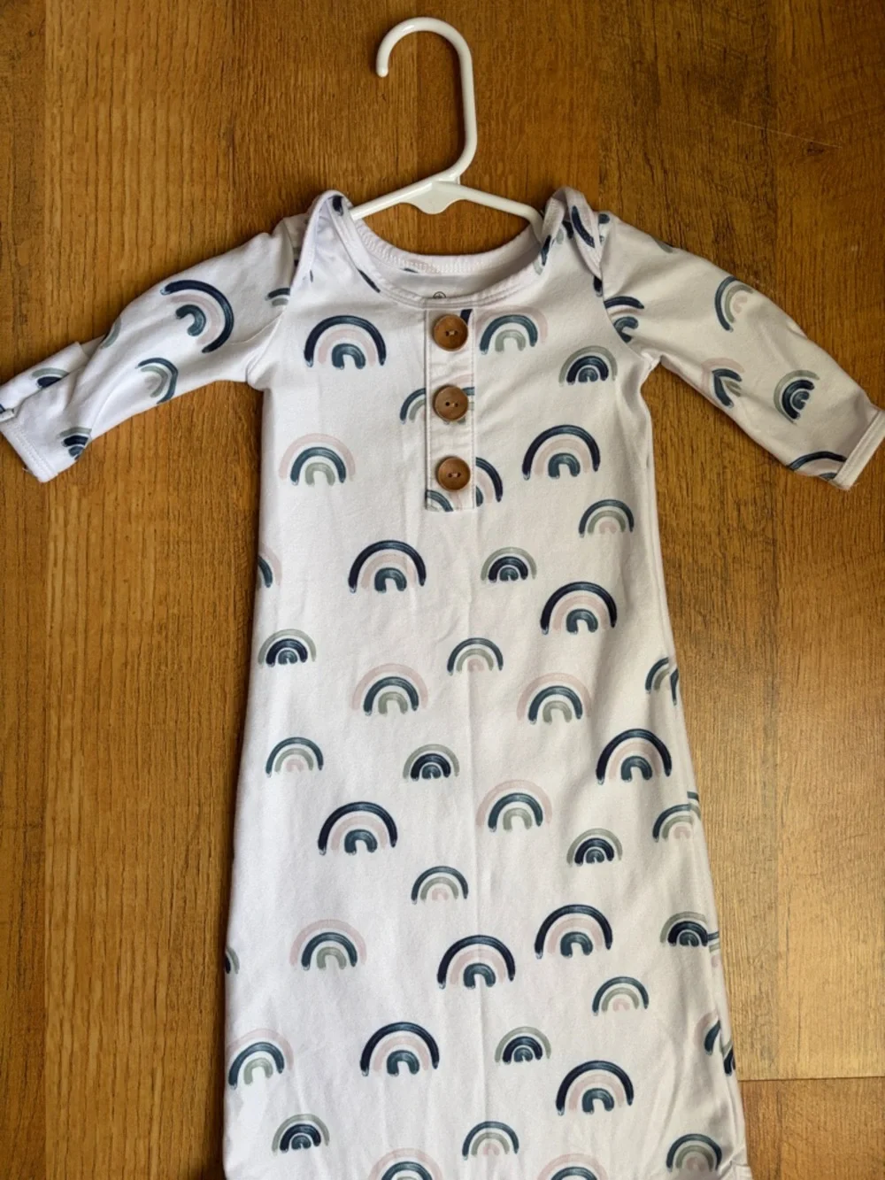 Caden Lane Brooks’ Blue Rainbow Knotted Gown 0-3 Months